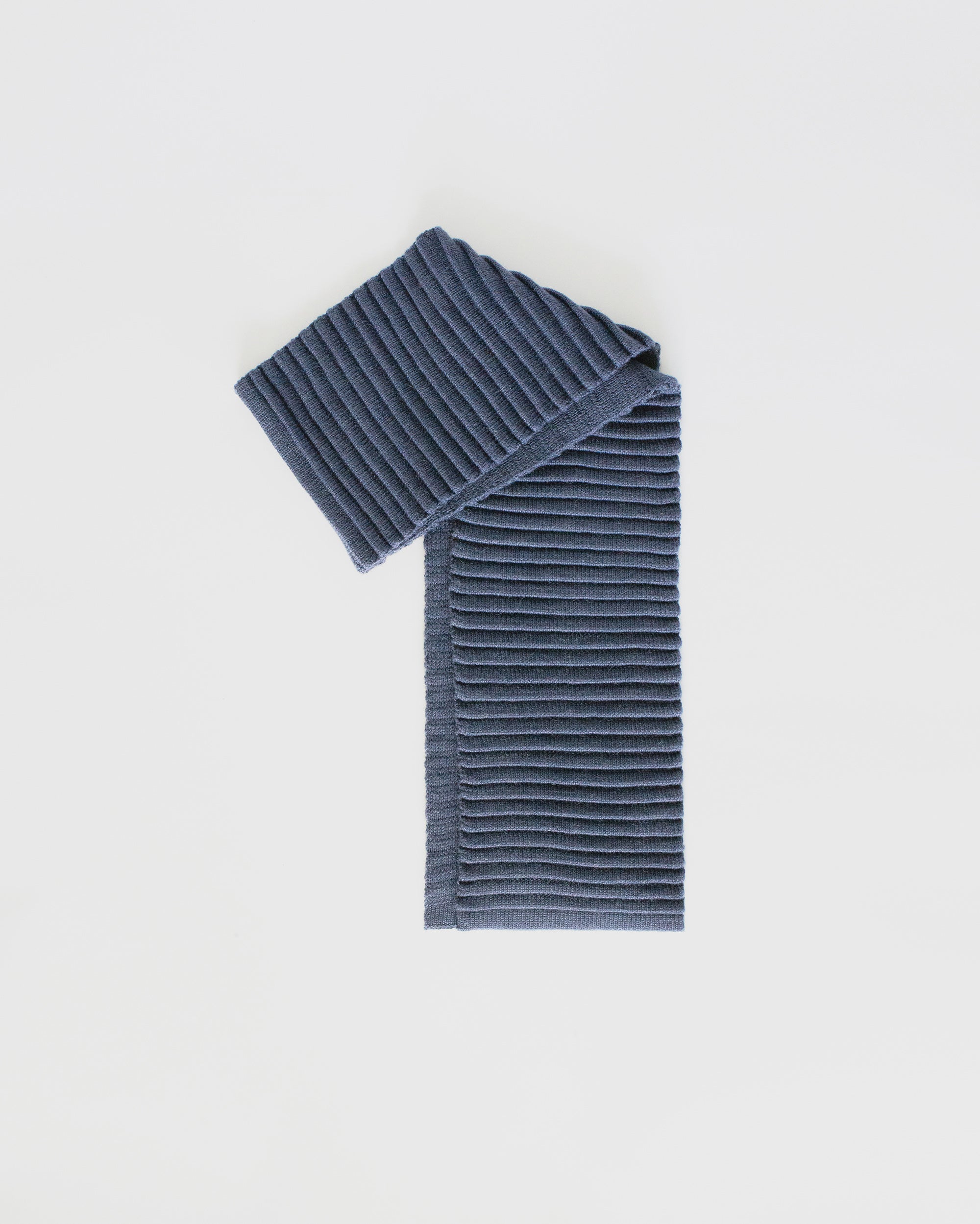 Women's Baby Alpaca Ribbed Scarf - Graphite – SENTALER