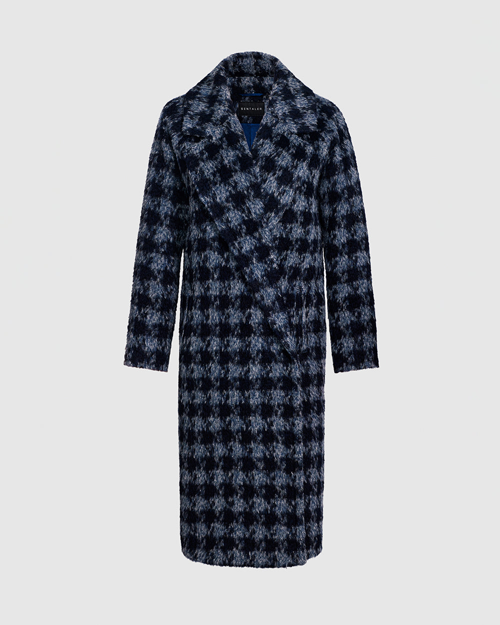 New Houndstooth Coat With Tie Neck Size popular M