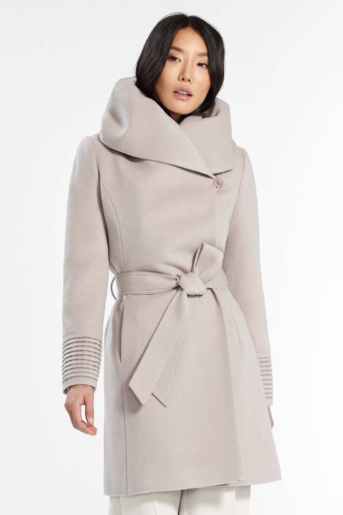 Sentaler hooded wrap coat - Meghan Maven
