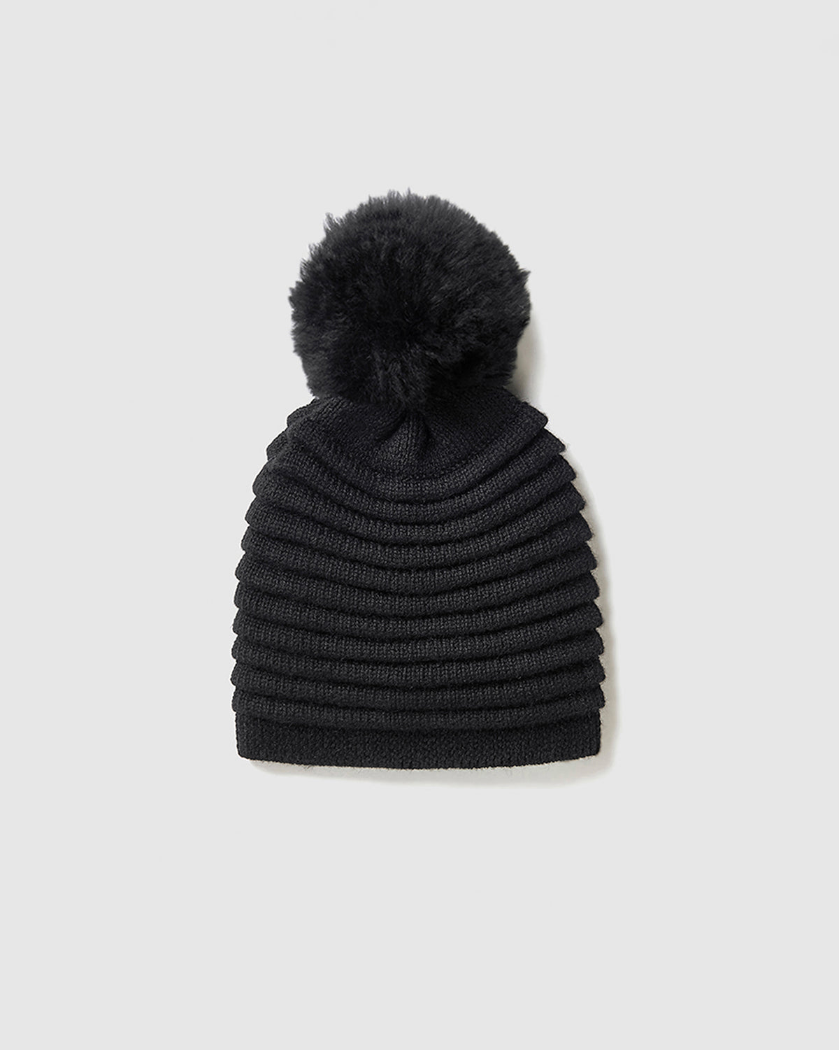 ?READY TO SHIP NOW? Zara Black Knit Hat with Pom Pom LED Pom Pom Beanie - Black – Roq Innovation main image 2