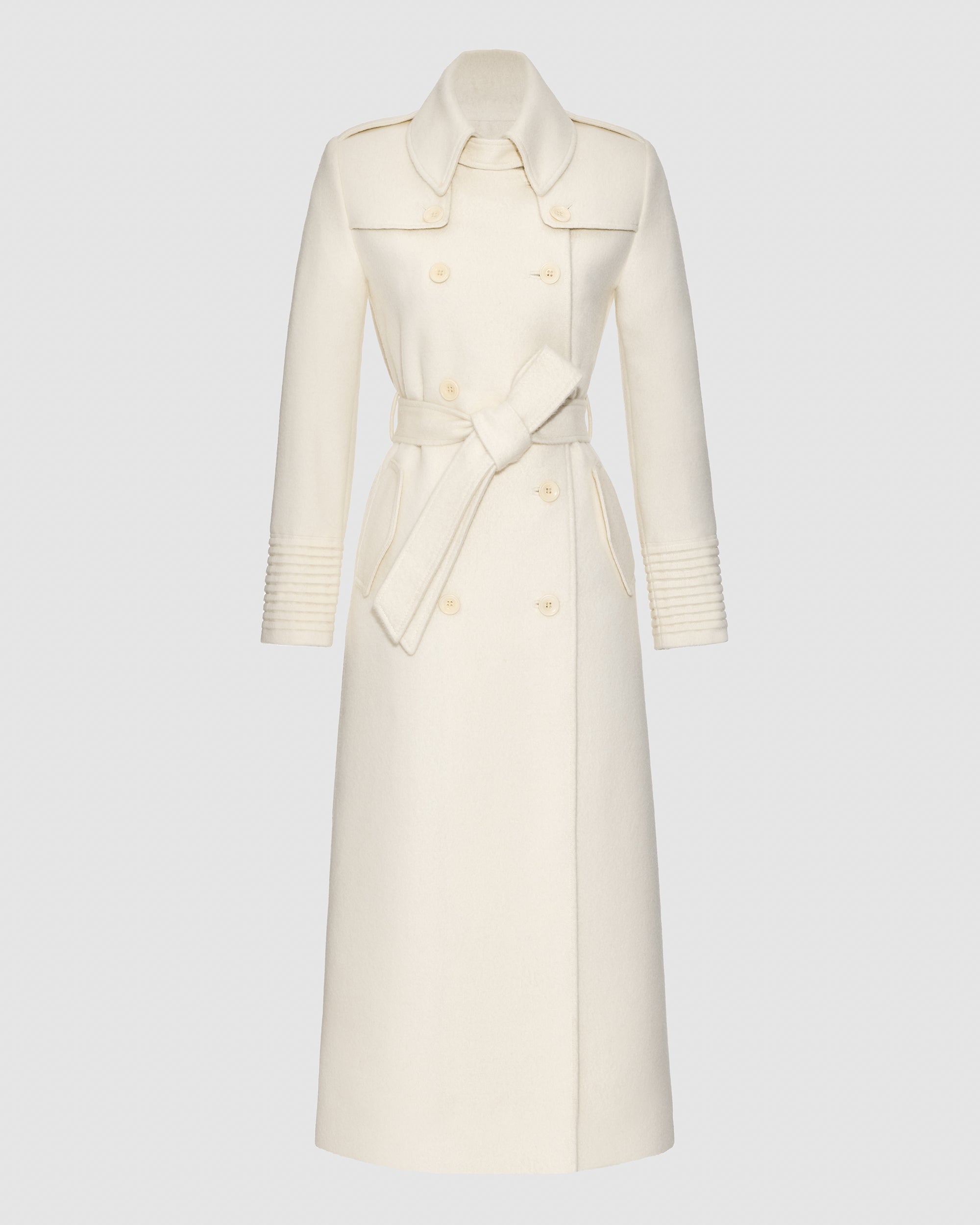 Maxi Trench Coat - Ivory – SENTALER