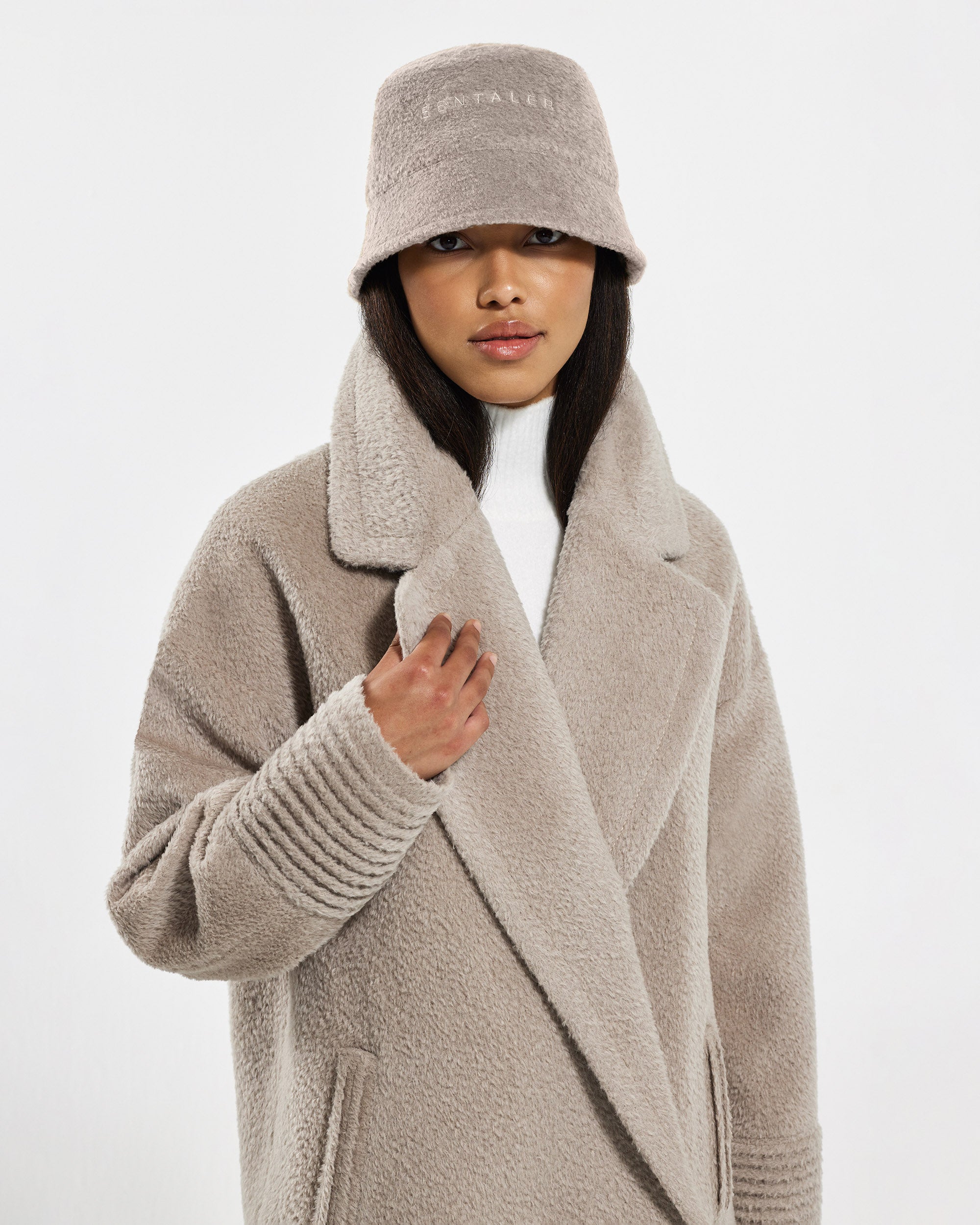 Bouclé Alpaca Bucket Sand Hat | SENTALER