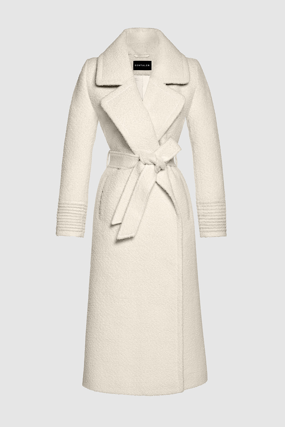 Women's Coats  SENTALER – Full Length , Bouclé Alpaca