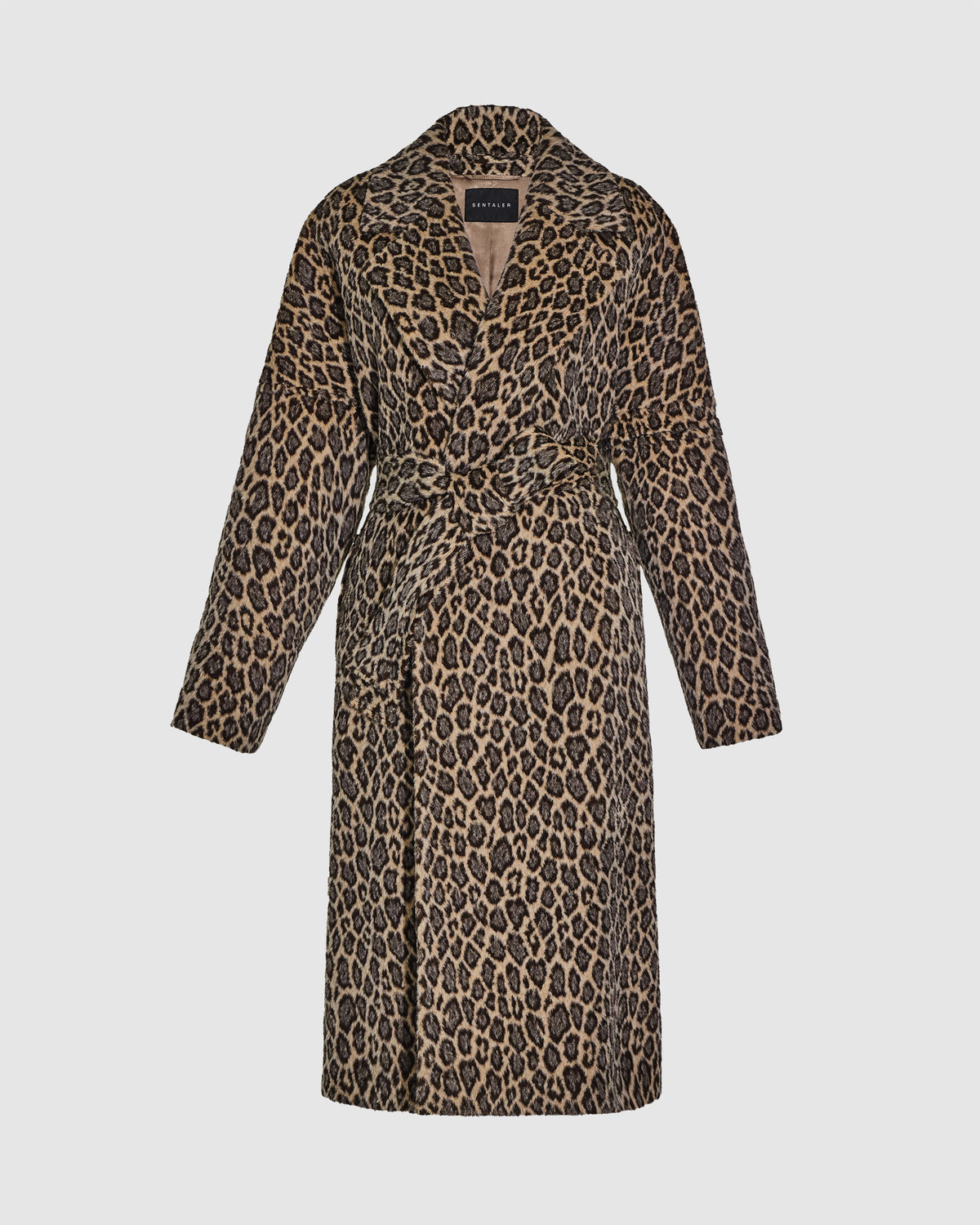 Leopard Alpaca Robe Coat
