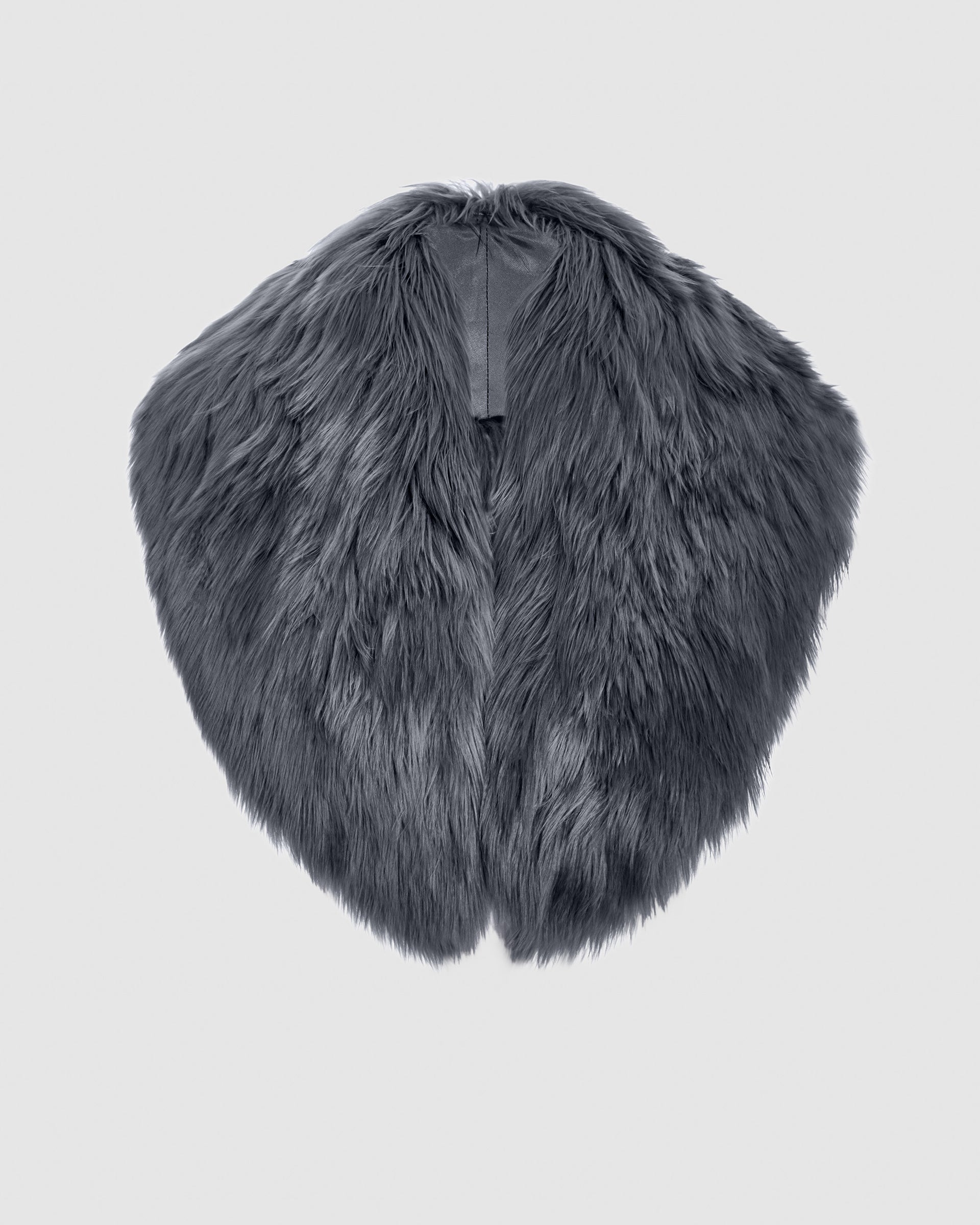 Alpaca Shearling Shawl Collar