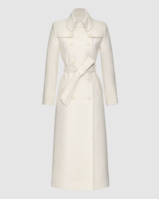 Baby Alpaca Maxi Trench Coat