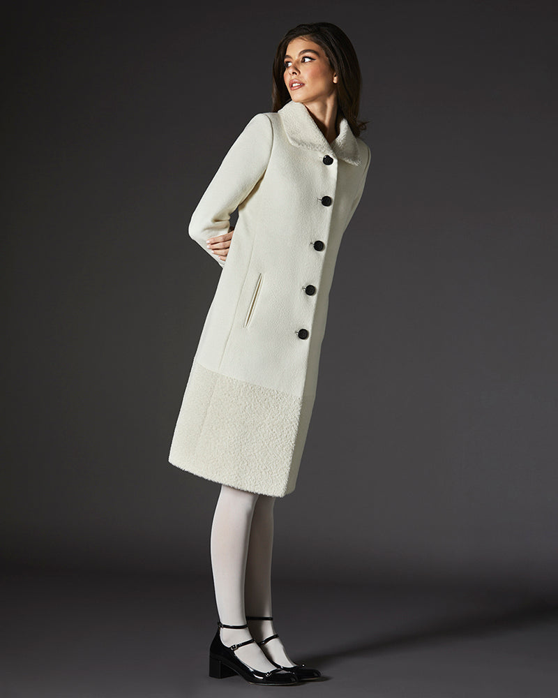 Empire waist wool coat shop