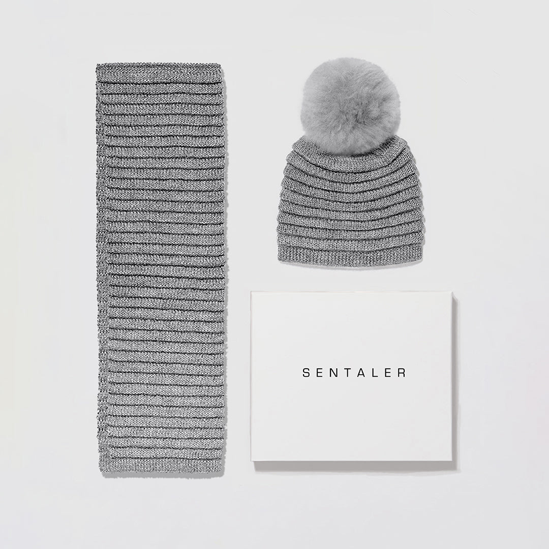 新品未使用＊CLANE MUFFLER SET KNIT CAP グレー セール】MUFFLER SET KNIT CAP（マフラー）｜CLANE（クラネ）の