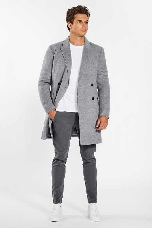 Double Breasted Tailored Coat – SENTALER