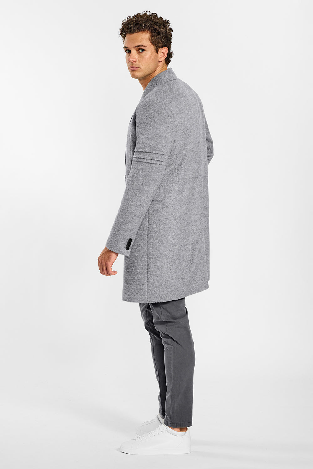 Wool Light Gray Coat / Oversize Wool Overcoat / Autumn Wool Coat / Soft Wool  Overcoat -  Canada