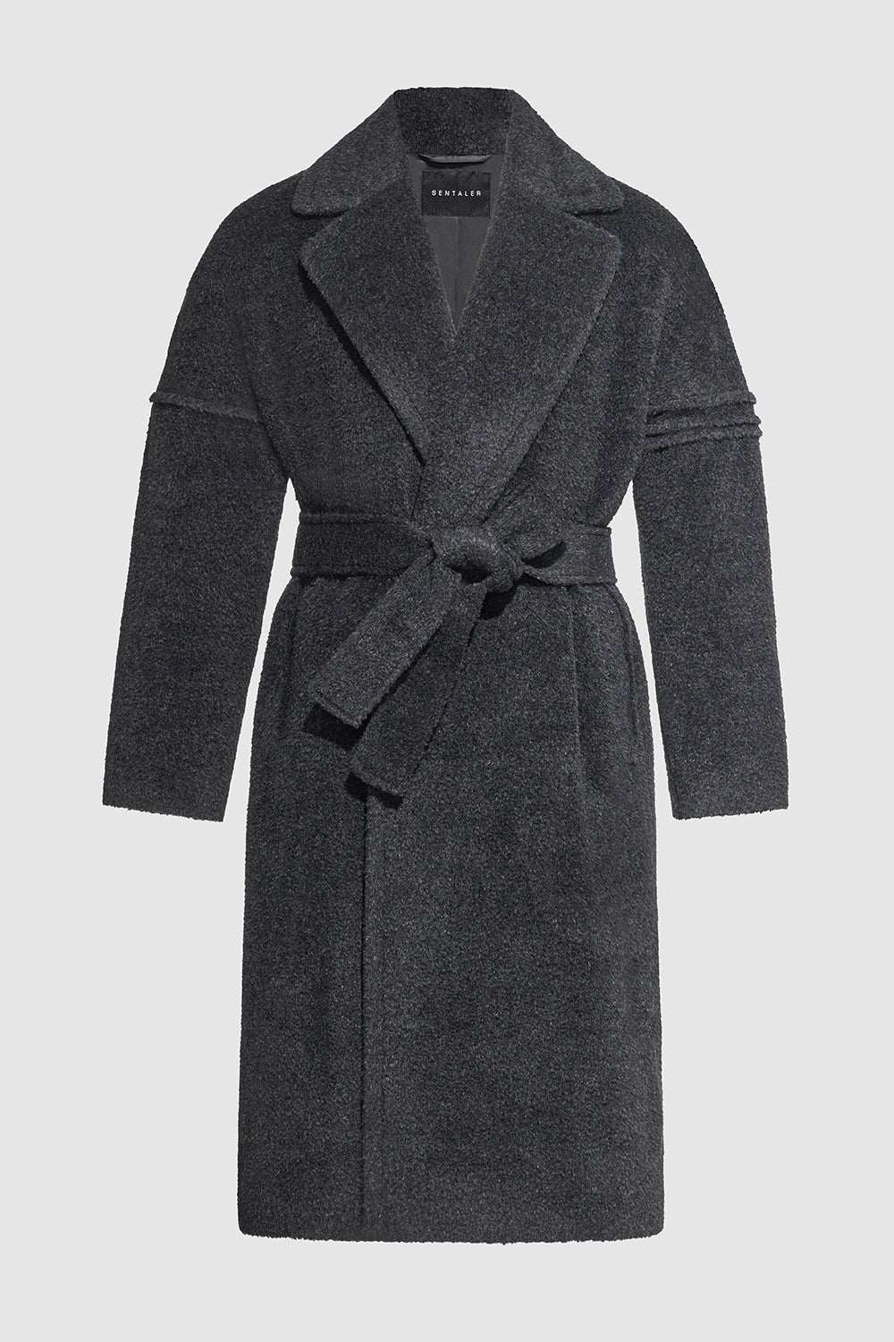 Technical Bouclé Alpaca Robe Coat – SENTALER