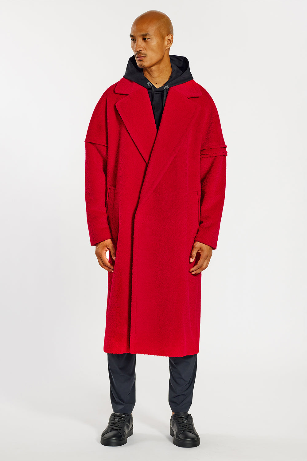 Technical Bouclé Alpaca Robe Coat – SENTALER