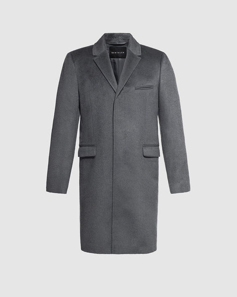 Coat Edward’s wool alpaca size M Suri Alpaca Notched Lapel Bold Graphite Overcoat | SENTALER