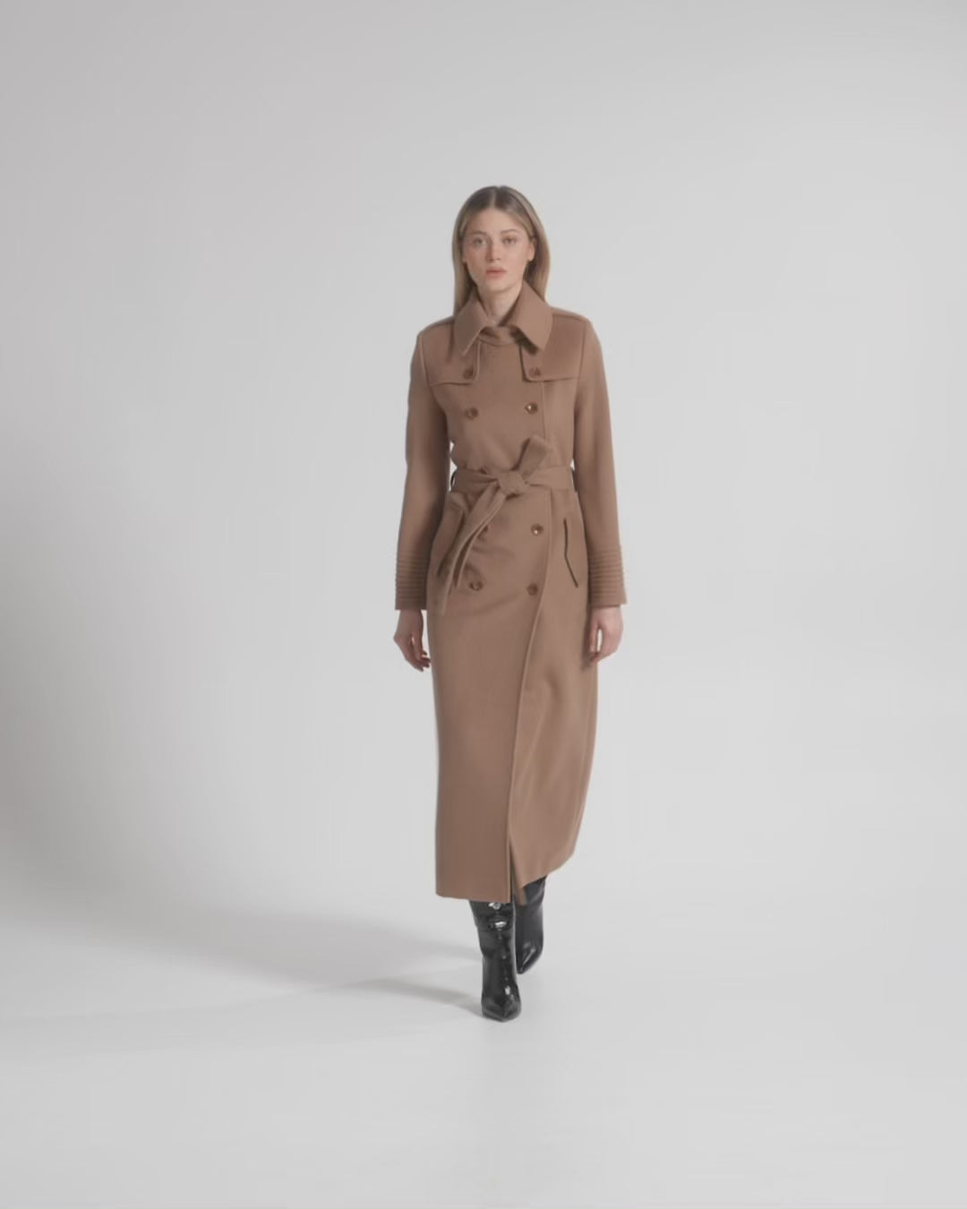 Maxi Trench Coat - Dark Camel – SENTALER
