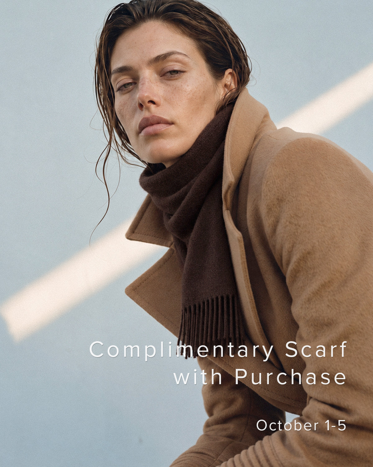 Baby Alpaca Long Large Notched Collar Wrap Coat in Dark Camel.