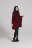 Sentaler Mid Length Shawl Collar Wrap Coat featured in Baby Alpaca and available in Garnet Red video.